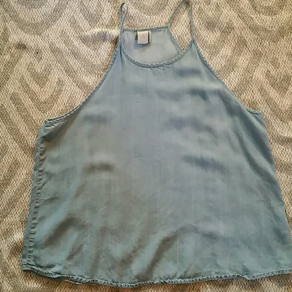 Paper Crane lightweight Jean racer back top